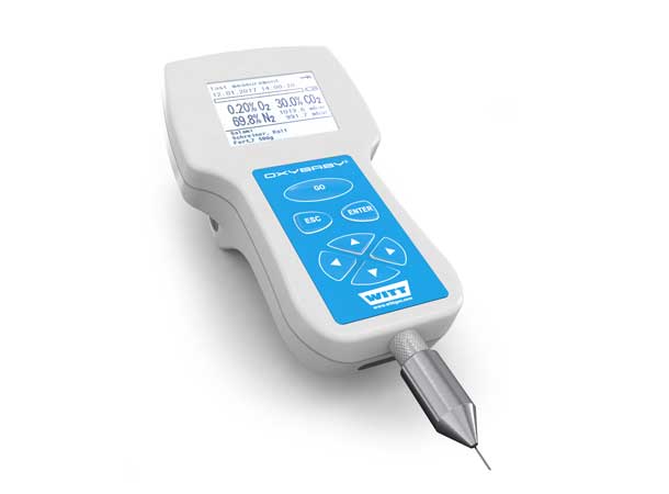 對密封包裝內(nèi)的氧氣分析，用于對MAP(氣調(diào)包裝)內(nèi)殘氧量進行檢測