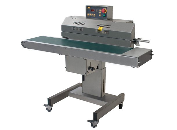 不銹鋼水平式連續(xù)式封口機，專為需要動力傳輸、速度和便利性的重型袋子密封而設計