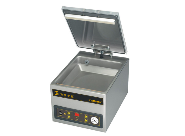 最緊湊的專(zhuān)業(yè)臺(tái)式真空包裝機(jī)，配有平蓋和強(qiáng)大的真空泵