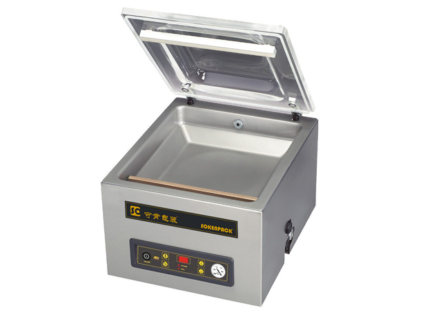 堅(jiān)固的臺(tái)式真空室封口機(jī)，配有高透明蓋和 16 m3/h真空泵