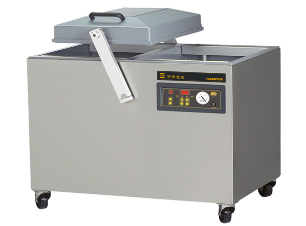 中型雙鋁深室真空封口機(jī)，蓋子中有監(jiān)控玻璃